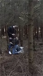 blowjob in forest jeans ass