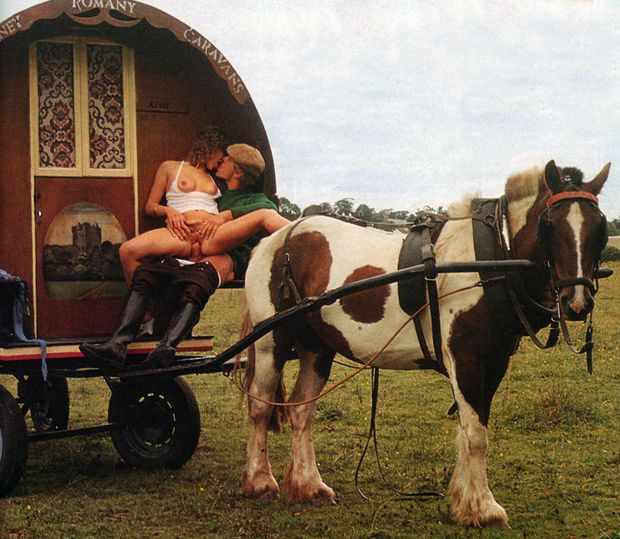 Riding his cock into the sunset