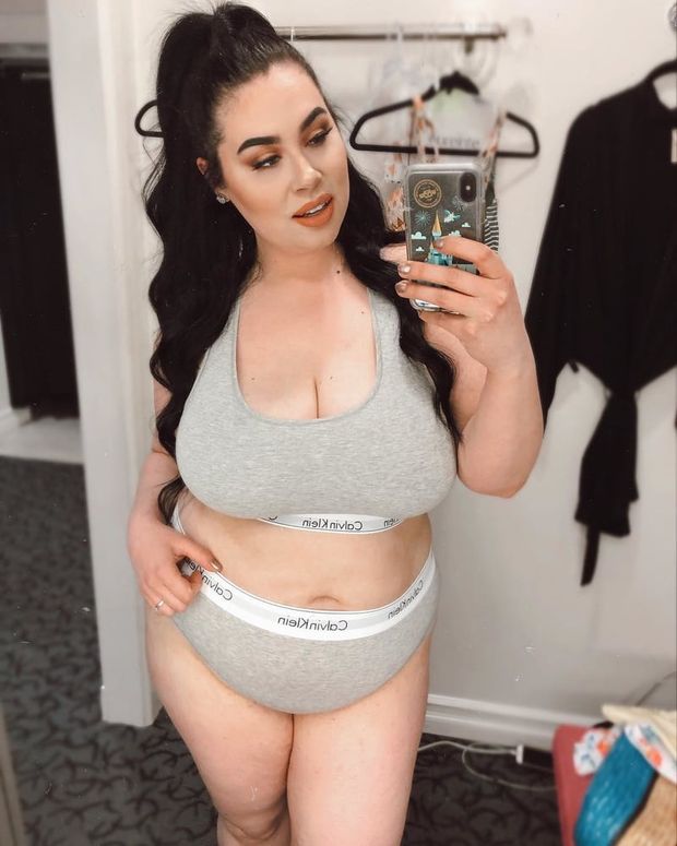 Standing In Her Underwear