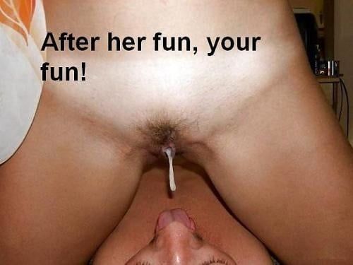 horny hot wife pussy shaved big-ass creampie lick cuckold captions