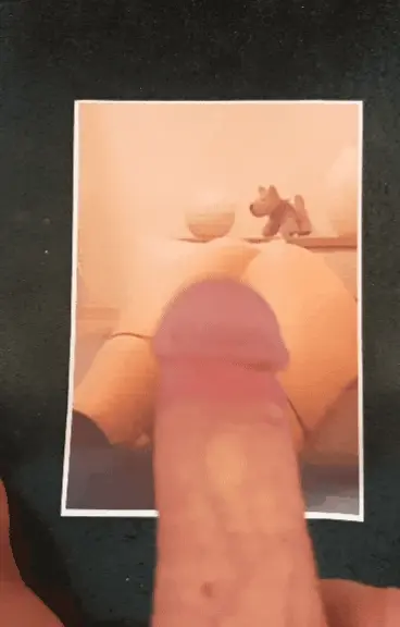 My cock cumming on Tataurus's sweet ass - Gif