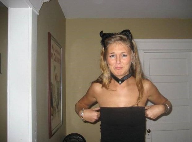 "Darn it, my boobies aren't big enough to hold up my dress"