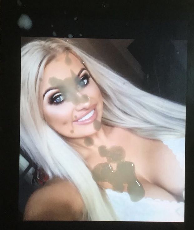 Dropping a load on a hot bimbo wannabe