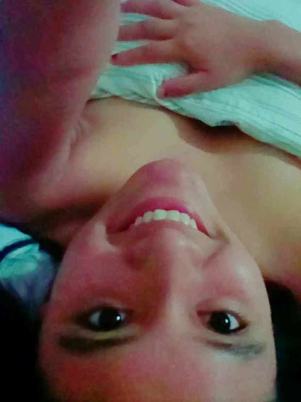 Hottie Latina Teen Vanesa Ugaz selfie smiling