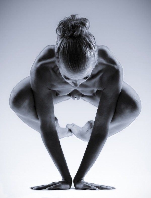 Naked yoga
