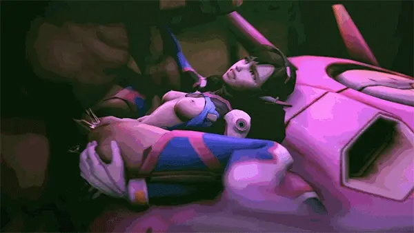 He slammed her against that scrap of a mech.