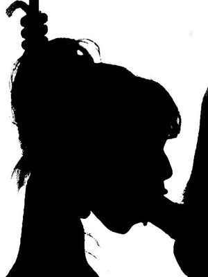 ties in w/ JPG on a pulley oral sex