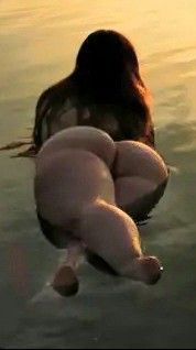 Fuckin awesome ass relaxing in the shallows.