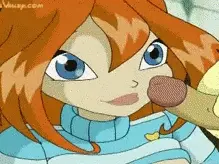 Flora gets cum facial