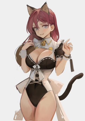 Just the cutest neko maid