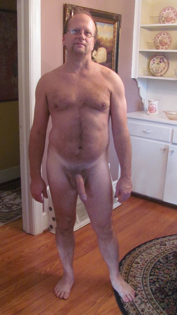 standing there naked with my big penis hanging