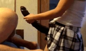 Big strapon buried all at once