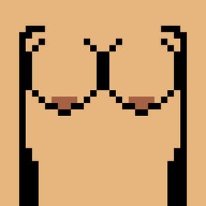 Boobs bounce pixel gif
