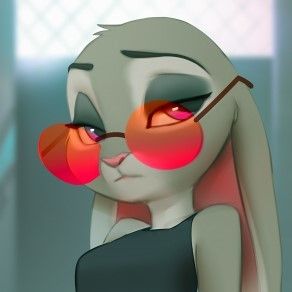 Judy Hopps with pink glasses
