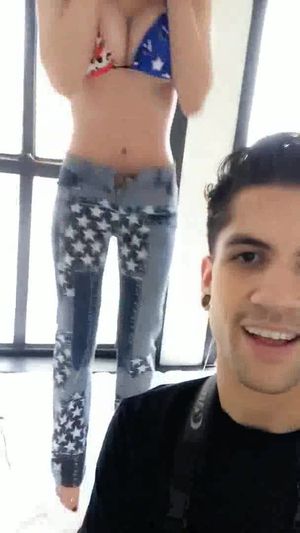 video of very big tits boucing nip slip