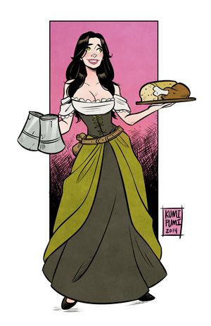 Just a sexy ye-old barmaid