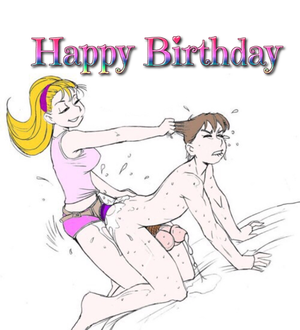 Strapon fucked for birthday