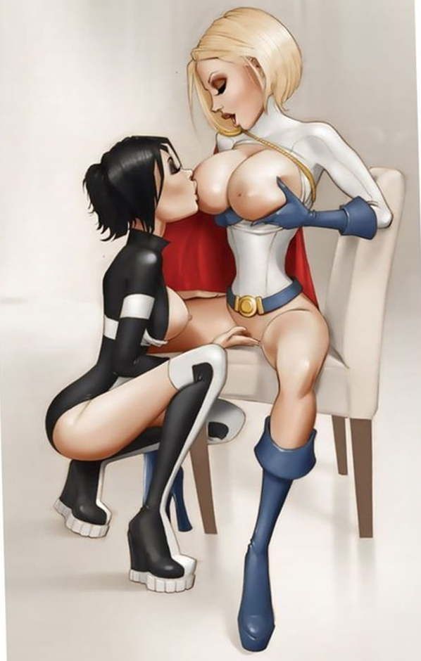 Hentai - Lesbian G sucking tits and touching pussy of her GF