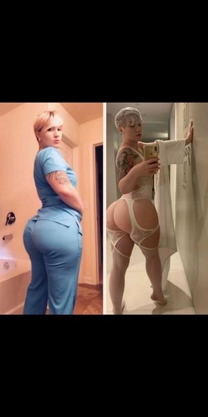 Short Haired Blonde Nurse Thickness