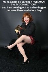 This is Jeffrey Rossman. He lives in Connecticut. And he is being exposed,outed and named as a homosexual sissy faggot