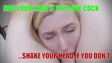 It's simple, just shake your head if you want to remain a man..