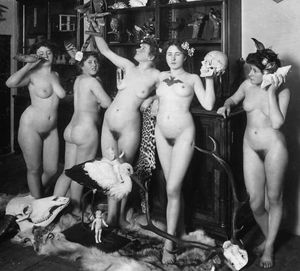 Vintage hairy triangle