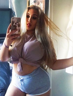 Sticking Her Tongue Out