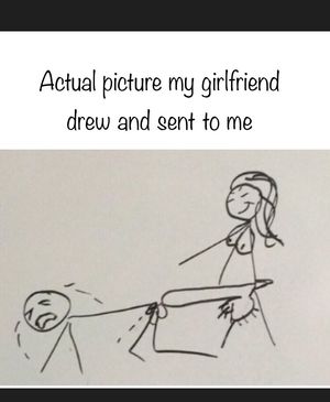 Hand drawn strapon picture