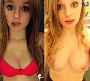 Cute teen selfies redhead braces series