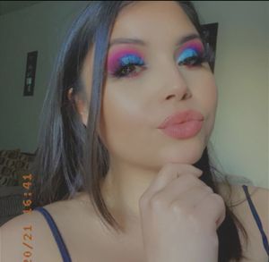 She likes to test the makeup’s durability by seeing if it makes a mess while she sucks my cock