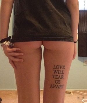 Love will tear us apart gap
