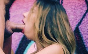 Summertime sloppy blowjob