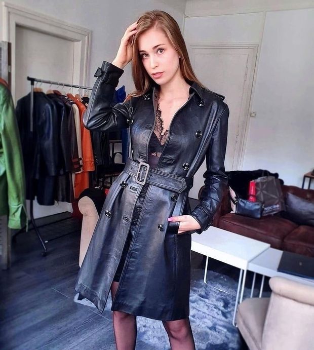 Going out in coat and lingerie?
