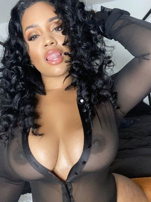 Sexy thick ebony see-thru