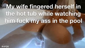 Seeing your best friend pound your ass deep...she's already fantasizing about taking the two of you upstairs to continue the fun.