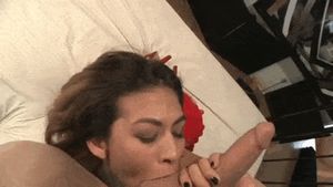 sucking balls in red heels