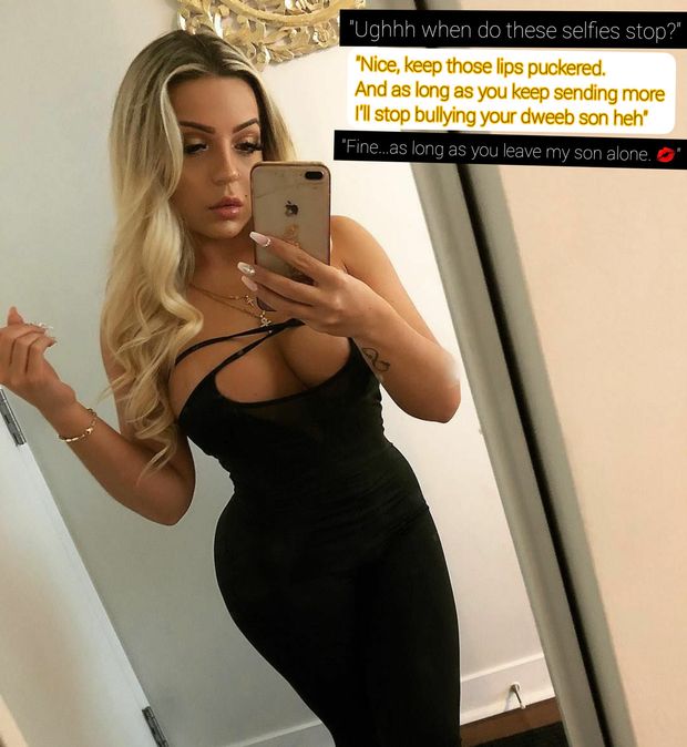 Your mom sends pics to your bully