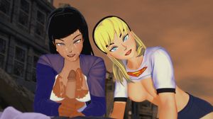Lois Lane and Supergirl threesome - Hentai