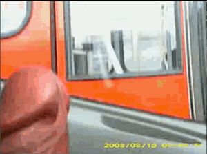 woman watches man masturbating from bus