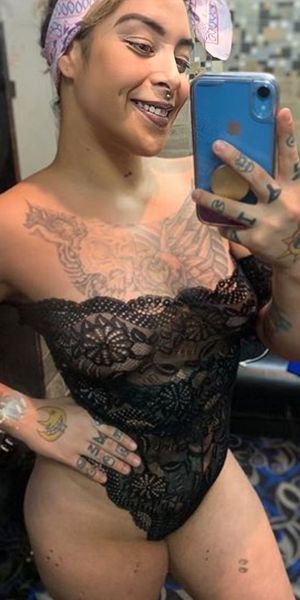 In the locker room before going on stage