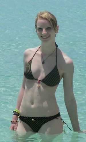 Tall, thin, pale red