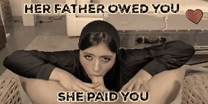 She insisted it was her responsibility, that her father could not pay and so it fell to her. But the eagerness in her eyes, gave it away.