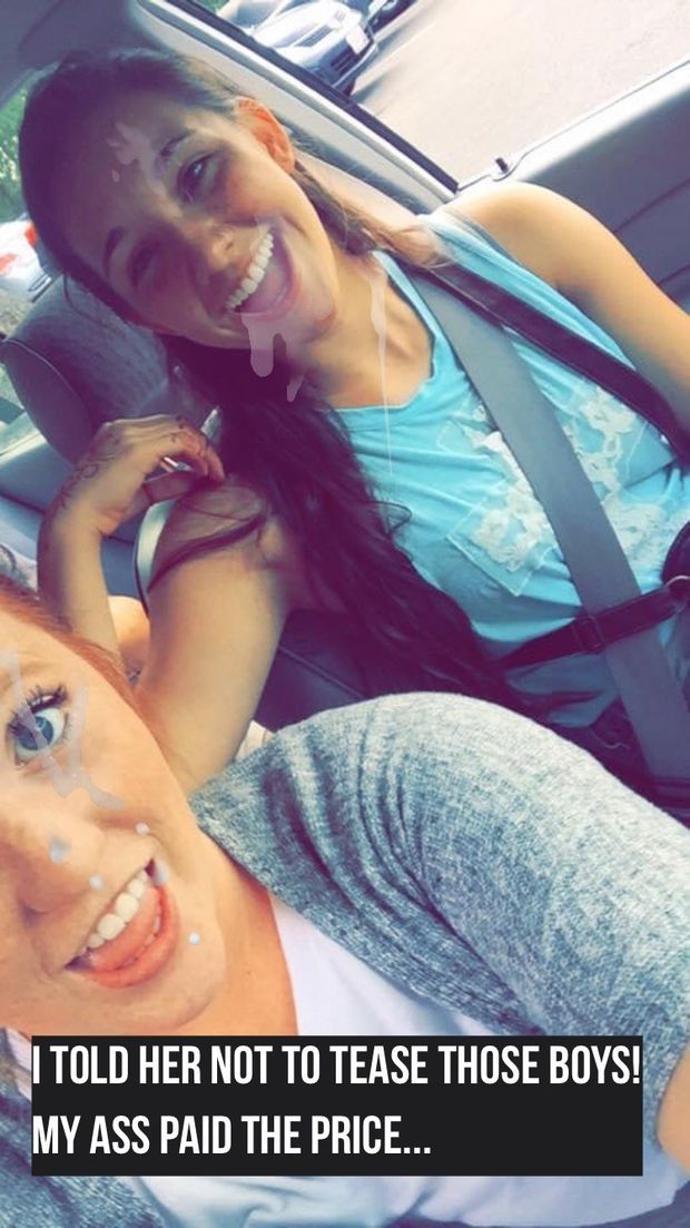 College teasing leads to cum everywhere