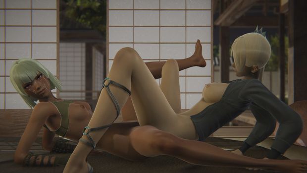 Futa - RWBY threesome - Salem x Weiss x Emerald - 3D Porn