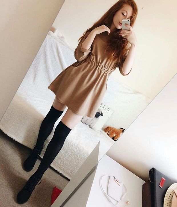 redhead teen selfie