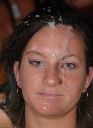 Amateur got Cummed on Face and Hair