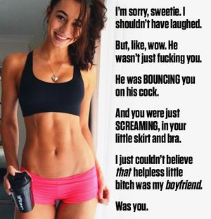 Sorry for laughing, I just never thought I'd see my boyfriend get fucked like that