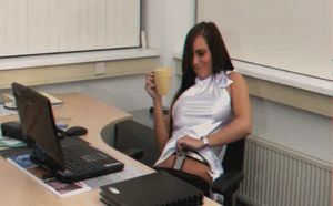 The deal is; If my Slut-Bunny wants to work outside the home, she wears a chastity belt to work.