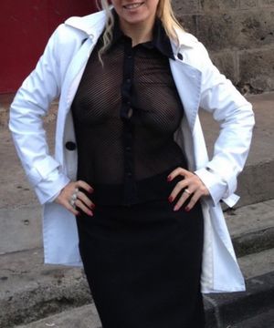 Perfect outfit to show off boobs to anyone who wants to see them