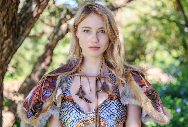 hot blonde warrior